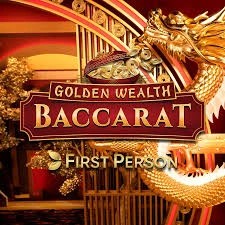 Golden Wealth Baccarat slot logo by Evolution at Run4win
