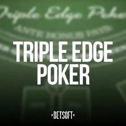 Triple Edge Poker logo – Table Games by Betsoft Gaming at Run4win